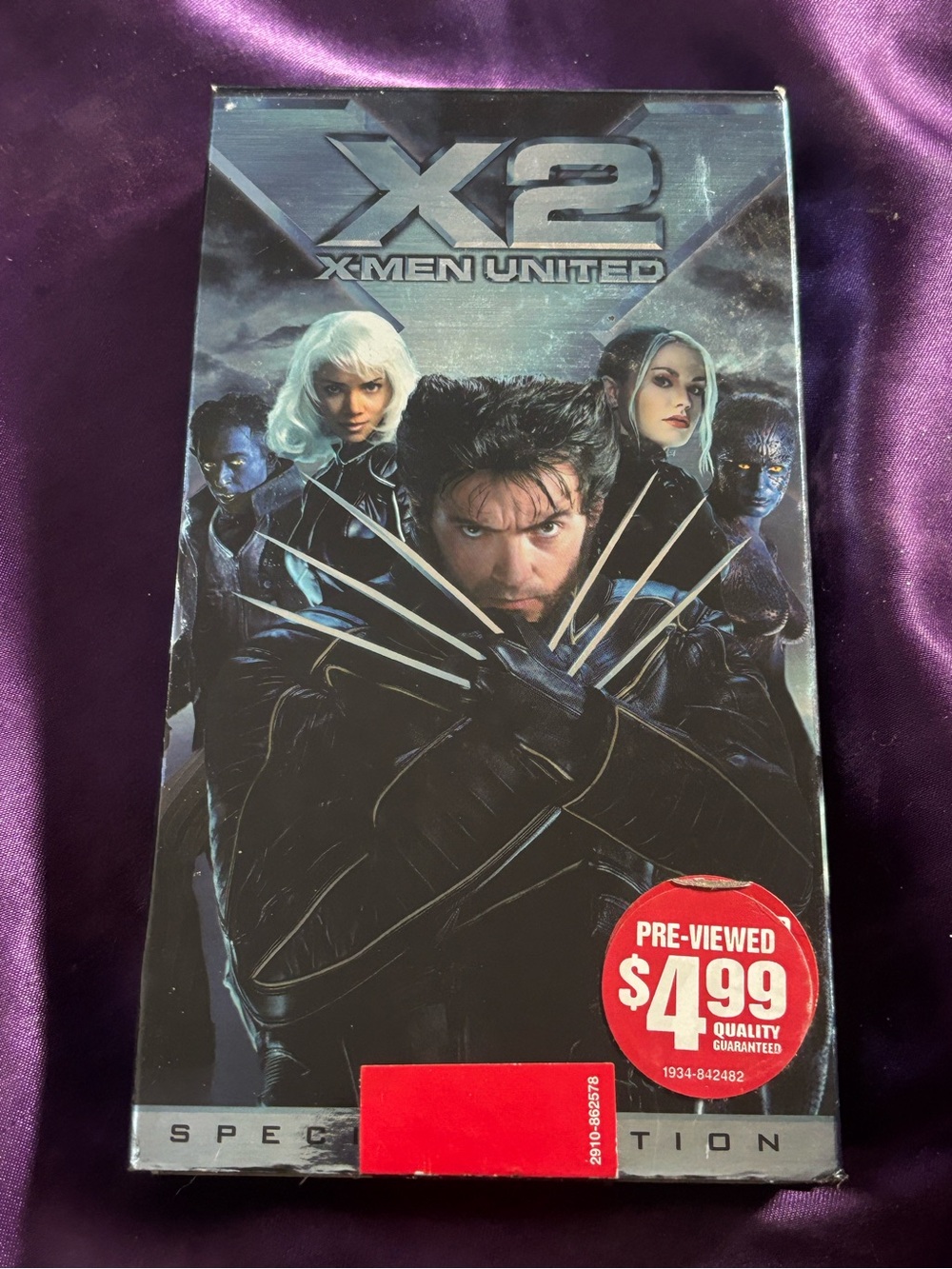 Marvel X2 X-Men United Movie VHS — Wolverine Cover